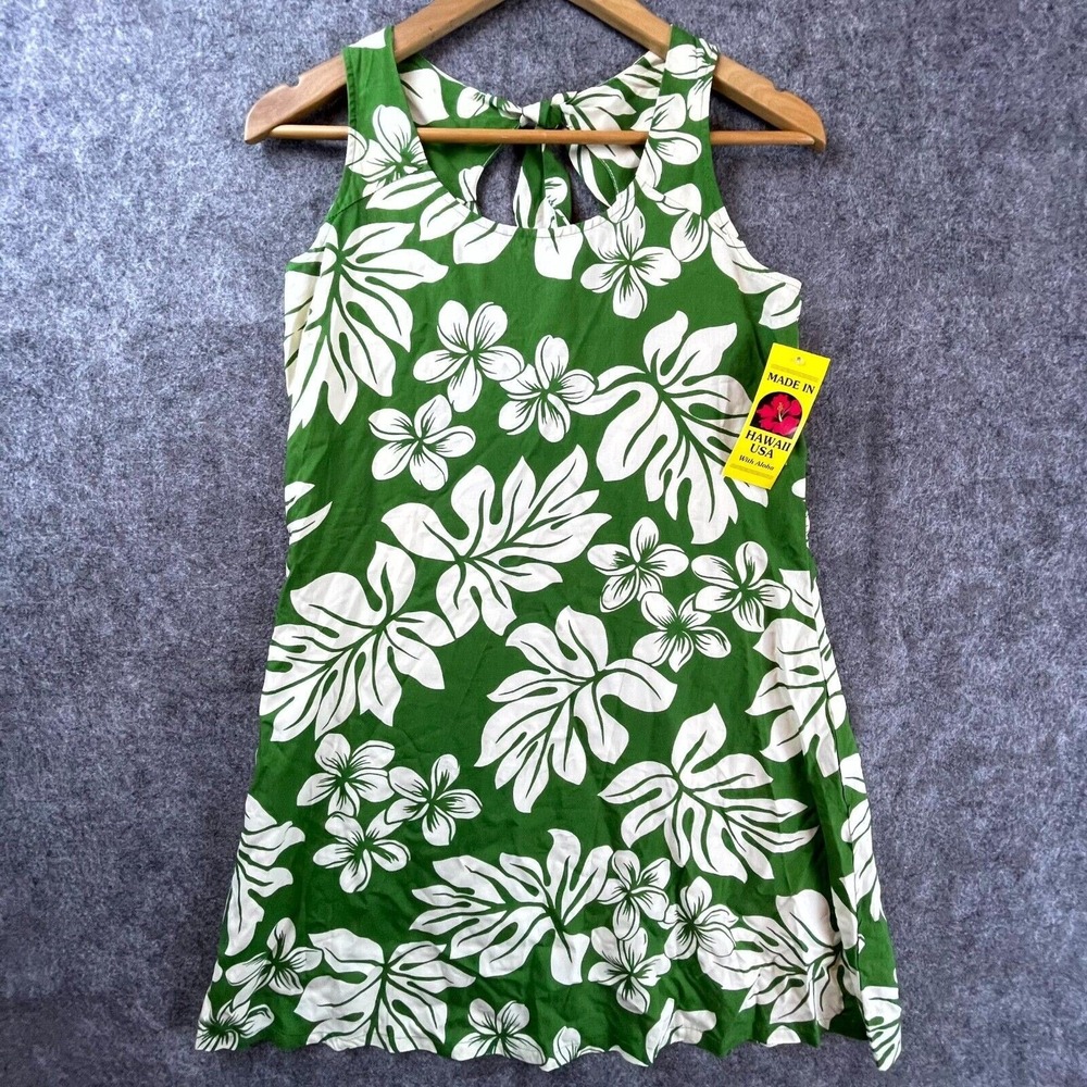 Puanani‎ by RJC Dress S Aloha Tropical Vacation Hawaiian Cutout Tie Back